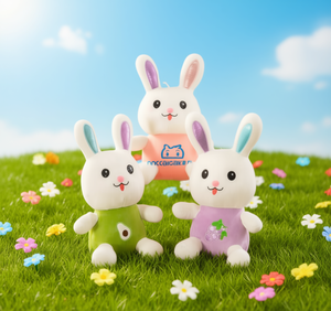 Nccalic Conejo de peluche, animales de peluche de 11-30 cm, juguetes suaves para niños, regalo de Pascua, diseño bordado unisex - Product Image 2