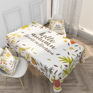 Tovaglia Autunnale 2026 in Poliestere Stile Nordico, Impermeabile, con Motivo a Foglie e Quadretti, per Ristorante e <span class=keywords><strong>Tavolo</strong></span> da Caffè, Ideale per il Ringraziamento - Product Image 5