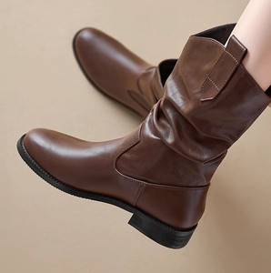 <strong>Women</strong> Round Toe Ladies <strong>s</strong> Casual Walking <strong>Low</strong> <strong>Heeled</strong> <strong>Ankle</strong> <strong>Boots</strong> - Product Image 4