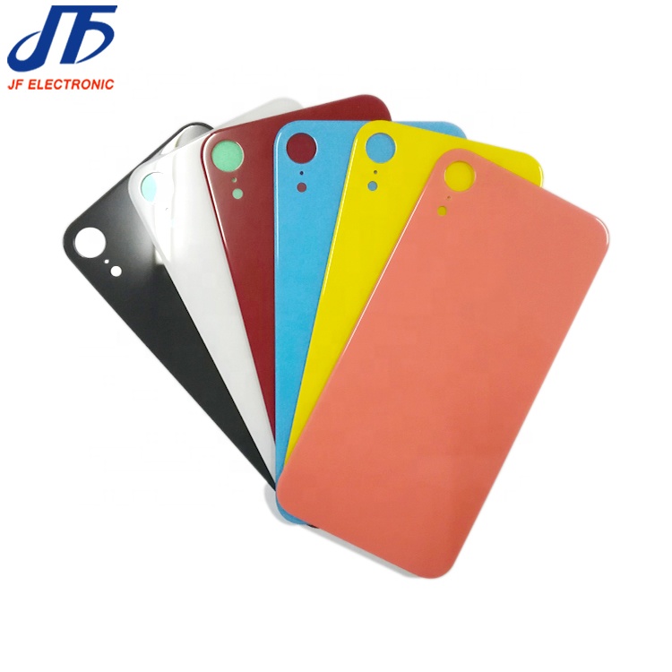 Задняя стеклянная крышка для iphone xr, Задняя стеклянная крышка аккумулятора с логотипом