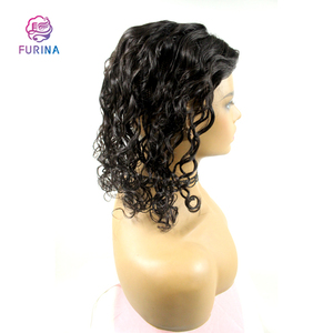 FURINA Base de peau blanche Topper de cheveux humains 12*13 avec 16 pouces d'eau bouclés moelleux femmes Topper de cheveux humains - Product Image 5