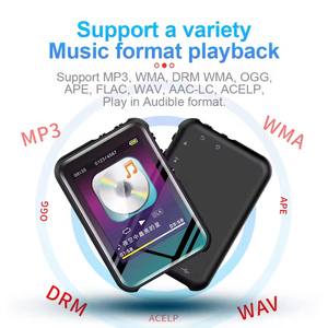 เครื่องเล่น MP3 หน้าจอสัมผัสเต็มรูปแบบ BT เครื่องเล่นเพลงพกพาไร้สาย รองรับการเล่นวิดีโอ การ์ด TF วิทยุ FM สำหรับความบันเทิงของนักเรียน - Product Image 3