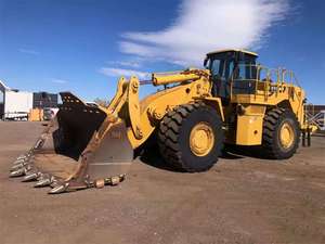 98% kucing baru <span class=keywords><strong>988H</strong></span> pemuat roda efisiensi tinggi mesin jalan pemuat depan buatan Jepang yang kuat - Product Image 2