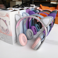 Casque sans fil 2026 P47M à oreilles de chat, Bluetooth 5.2, avec éclairage RGB, écouteurs P47 Silent Disco avec micro, écouteur, auriculares