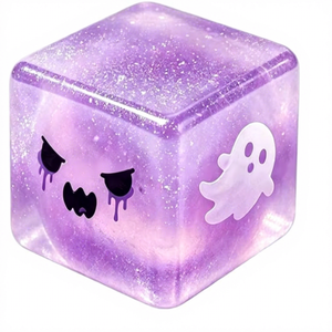 Boîte mystère Halloween : Cube de paillettes Squishy, Jouet anti-stress à presser (Fantôme, Citrouille, Œil) – Cadeau pour enfants, idéal pour la détente des fêtes, vente en gros - Product Image 6