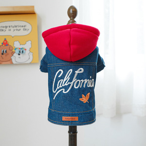 PETCIRCLE Pet Circle - Pet <b>Clothes</b>, Dog and <b>Cat</b> Outfits, Stylish California Denim Jacket - Product Image 2