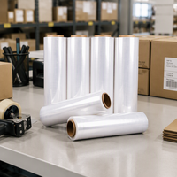 Rouleaux de film étirable pré-étiré en LLDPE de qualité alimentaire, résistant à l'humidité, 500 mm x 300 m