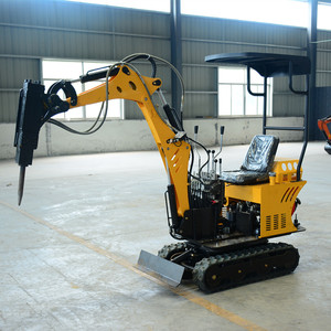 EPA CE 0,8 T Mini Excavadora hidráulica excavadora diseño de orugas jardín agricultura uso envío gratis mejor precio chasis reforzado - Product Image 1