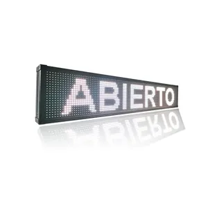 Weiße Zielvorlage Plakat im Freien wasserdicht hohe Helligkeit vollfarbige Nachricht-Station Zeichen LED-Scrolling-Bus-Bildschirm