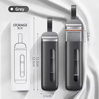Boîte à pilules portable en plastique à trois compartiments pour personnes âgées, petite taille, étanche à l'humidité, rangement domestique, sous-emballage pour une journée