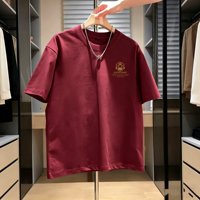 T-shirt Premium Homme 2026 100% Coton Doux Respirant Léger Anti-boulochage Durable Confortable Toute la Journée Décontracté Manches Courtes
