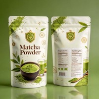 Sachet Doypack Personnalisé Imprimé pour Poudre de Matcha, Recyclable, Qualité Alimentaire, pour Thé Vert, Tisane, Café, Protéines