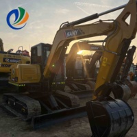 Excavator Mini Bekas SANY SY60 SY55 SY60C Mesin Isuzu 6t Model 2022 dengan Kapasitas Bucket 0.22-0.3m