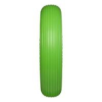 Roue pleine en mousse PU 16*400-8 anti-crevaison de 397 mm avec moyeu central et roulement à billes, jante en plastique, vente en gros, nouveauté