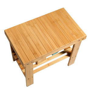 <b>Bamboo</b> <b>Stool</b> Solid Wood Minimalist Design Durable Home Use - Product Image 2