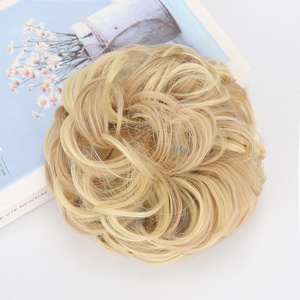 Pelucas con Forma de Flor, Estilo Nido de Pájaro, Anillo de <span class=keywords><strong>Pelo</strong></span> Natural y Esponjoso - Product Image 5