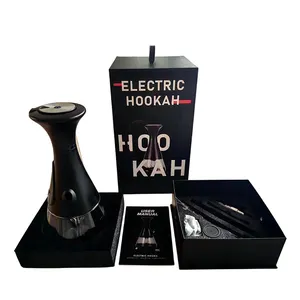 2024 newest portable LED light electronic hookah with empty pods to fill any shisha hookah flavor hookah tobacco you like