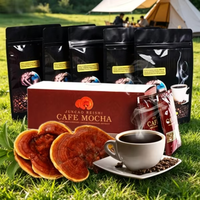 OEM Paddenstoelenkoffie Instant Koffie Ganoderma Extract / Ganoderma Paddenstoelenextract Instant Zwarte Koffiepoeder Vijf Smaken