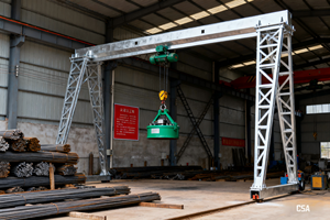 Подъемный трос, стальная труба, электрический однобалочный козловой кран - Product Image 4