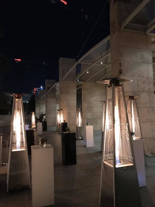 Calentador de Patio Moderno <span class=keywords><strong>para</strong></span> Exteriores, Calentador de <span class=keywords><strong>Gas</strong></span> con Forma de Pirámide de Hierro con Butano de 13 kW y Encendido por Pulsos - Product Image 4