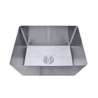 Éviers de cuisine commerciaux en acier inoxydable 304, faits main, sur mesure, 40x40cm, rectangulaires, soudés industriellement, avec réservoir d'eau intégré à la table