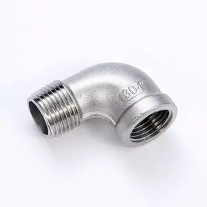 Großhandel benutzer definierte 304/316 L 1/8 "1/4" 1/2 "1" 2 '3 "4" männlich BSP NPT Edelstahl 45 Straße 90 Straßen bogen