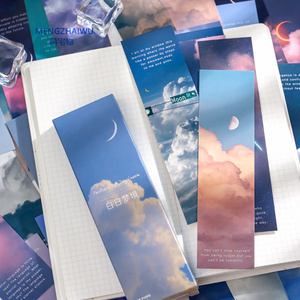 School Cheap Promotional Gift Office Stationery Supplies Landscape Literature Series 30 Sheets /box Bookmark Paper
