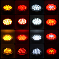 Feu arrière LED rond étanche 12/24V pour remorque et camion, clignotant et feu stop, vente en gros usine