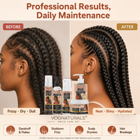 Kit de Soins Capillaires OEM pour Tresses, Locks et Cornrows, Kit Anti-Démangeaisons Linea Prodotti Capelli avec Shampooing, Spray, Huile, Mousse et Gel Fixateur pour les Bords