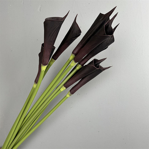 Cao mô phỏng Calla <span class=keywords><strong>Lily</strong></span> trắng cam 66cm bất động cảm ứng PU nhân tạo Calla <span class=keywords><strong>Lily</strong></span> cho đám cưới Hoa sắp xếp trong nhà trang trí nội thất - Product Image 5