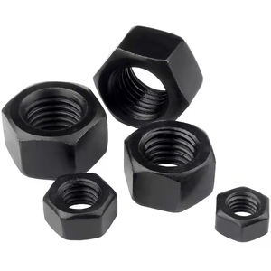 Tuercas Hexagonales de Alta Resistencia M5 M6 M8 M10 M12 M16 M20 M24 M27 M30 - M52 - M80, Tuercas de Acero al Carbono con Recubrimiento de Zinc Negro <span class=keywords><strong>DIN934</strong></span> - Product Image 6