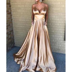 Vestido largo maxi ajustado con escote pronunciado y abertura en V profunda para mujer, sexy y elegante para banquetes y eventos de noche. - Product Image 3