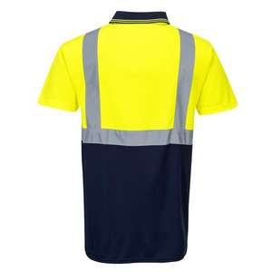 PORTWEST-Polo azul marino Amarillo/azul de dos tonos de alta visibilidad S479YNRS-EAN 5036108142453 ROPA DE TRABAJO DE 2017 - Product Image 2