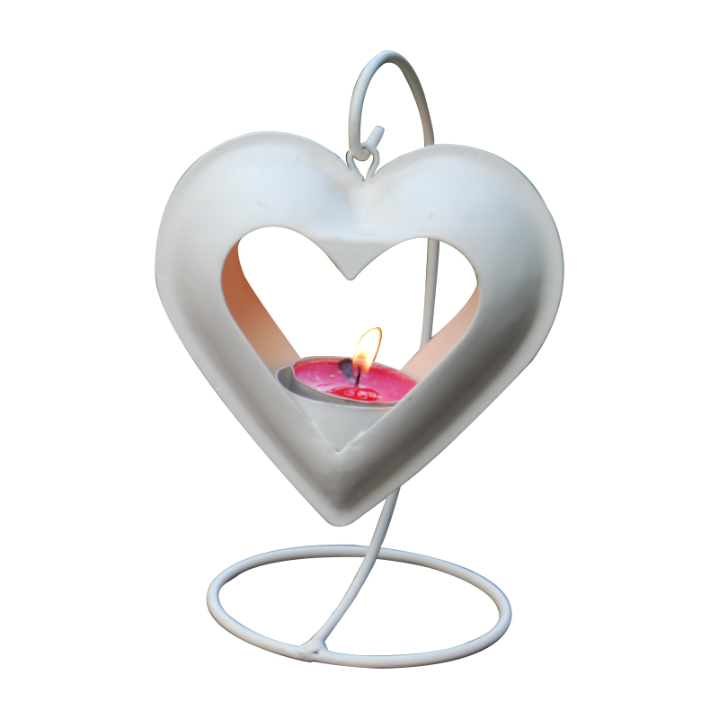 Железный декоративный подсвечник с ажурным ветровым светильником для свадьбы, Дня Святого Валентина, романтическое украшение