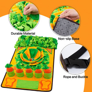 Tapete De Tabaco Custom Washable Pet Snuffle Feeding Mat 31x19inch Polyester for Dogs Foraging Skills Interactive <b>Puzzle</b> <b>Game</b> - Product Image 3