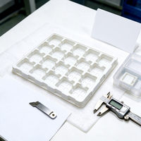 Custom Embedded Blister Tray Vacuum Formed Plastic Tray for Consumer Electronic Components Sorting Storage Factory Circulation