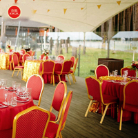 Chaises empilables en métal de qualité commerciale, durables, pour hôtels, restaurants, mariages, banquets, maisons, bureaux et hôpitaux