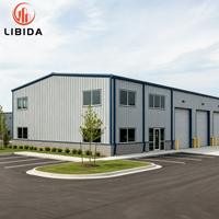 Atelier d'usine en structure métallique préfabriquée, Usine de traitement industriel à ossature métallique lourde, Bâtiment d'entrepôt métallique sur mesure