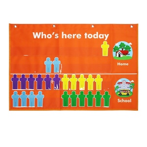 Carte de gestion des présences scolaires à insérer, pour la gestion des présences des élèves, en polyester, pour nourrissons et tout-petits - Product Image 2