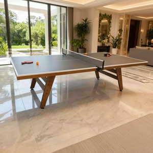 Mesa <span class=keywords><strong>de</strong></span> <span class=keywords><strong>Ping</strong></span> <span class=keywords><strong>Pong</strong></span> Moderna <span class=keywords><strong>de</strong></span> Lujo en Madera Sólida, Tamaño Estándar, para Interiores, para Casa/Hotel/Villa - Product Image 2