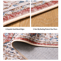 Tapis de sol ChamXue, style européen vintage de luxe léger, tapis de salon antidérapant, couverture complète pour canapé