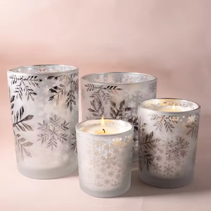 Bougie artisanale de luxe en cire de soja pour Noël et Diwali, dans un bocal en verre, parfumée, magnifique cadeau avec logo personnalisé pour la fête des pères - Product Image 6