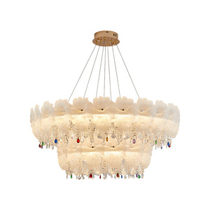 Luxury Crystal Round Chandelier Led Living Room Multi Head <b>Ceiling</b> <b>Light</b> For Home Villa Hotel - Product Image 4