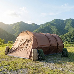 Carpa Familiar para Acampar al Aire Libre, Impermeable, con Protección Solar, Plegable, de 4-6 Personas, con Múltiples Habitaciones, para Viajes a la Naturaleza - Product Image 2