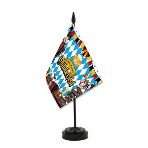 桌子旗慕尼黑啤酒节桌子旗14x21CM厘米，带ABS底座节日装饰 - Product Image 1