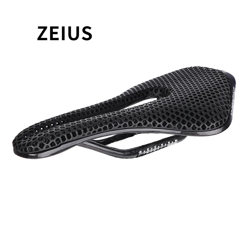 Zeius Fiets 3D Afdrukken Zadel Carbon Rails Ultralichte 174G Holle Comfortabele Racefiets Mtb Honingraat Kussen