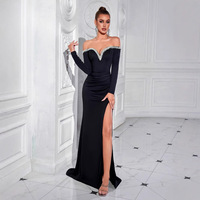 Robe longue chic d'été inspirée des célébrités, best-seller transfrontalier, luxe léger, détails complexes en strass, coupe classique
