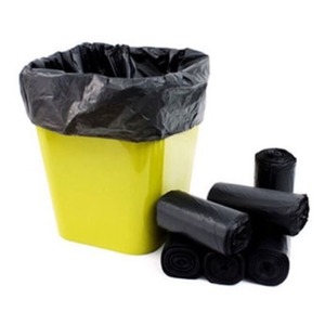 Contractor Grade PE Trash <b>Bag</b> Roll Black Durable Garbage Sacks Heat <b>Seal</b> HDPE/LDPE Household Use Gravure Printing Surface Refuse - Product Image 3