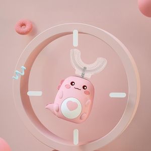 <span class=keywords><strong>Cepillo</strong></span> de Dientes Eléctrico Sónico en Forma de U para Niños, Recargable con Pantalla LED y Cerdas Suaves, Alimentado por USB para Uso Doméstico - Product Image 4