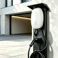 Borne de recharge murale intelligente OCPP APP RFID 7, 22 kW, chargeur EV Type 2, 32 A, 380 V, IP66, résistante aux intempéries, câble de 5 m, CE, garantie 18 mois pour BYD Commercial